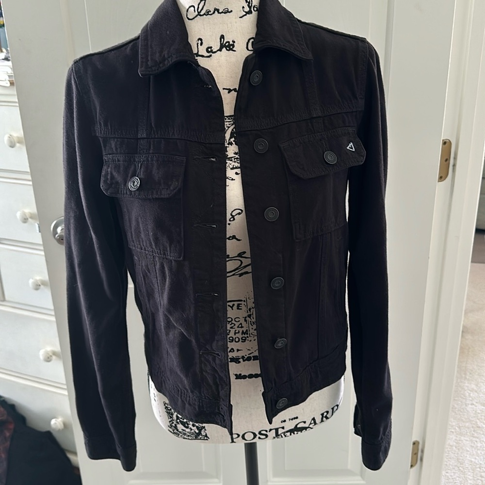 Black denim jacket by Hidden Los Angeles. Size XS. Great condition
